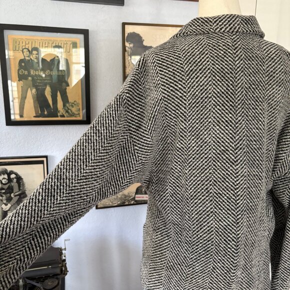 Frenchi Tweed Jacket Black and White size Small - Picture 8 of 14